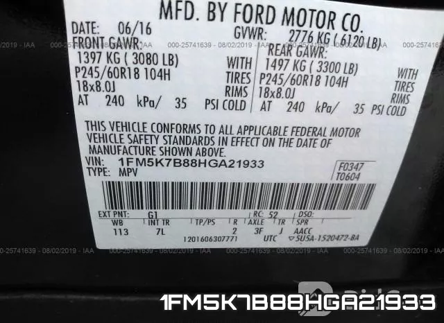 1FM5K7B88HGA21933