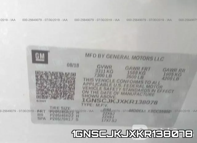 1GNSCJKJXKR138078