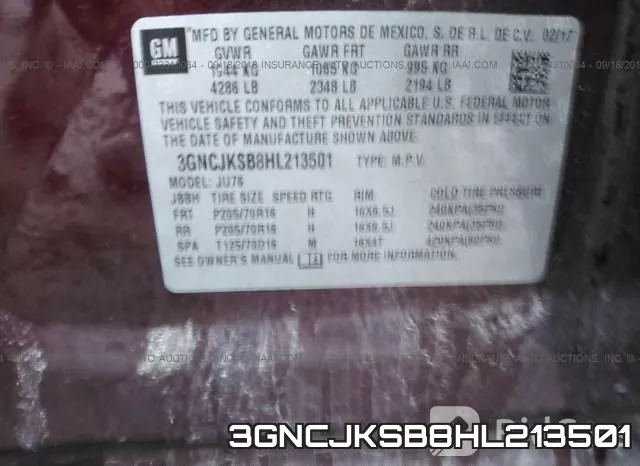 3GNCJKSB8HL213501