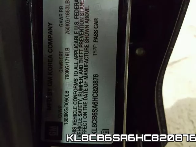 KL8CB6SA6HC820876