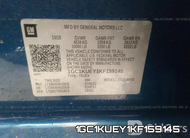 1GC1KUEY1KF159145