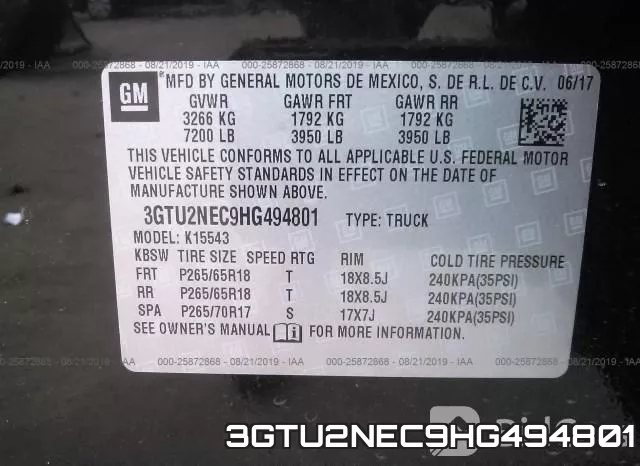 3GTU2NEC9HG494801