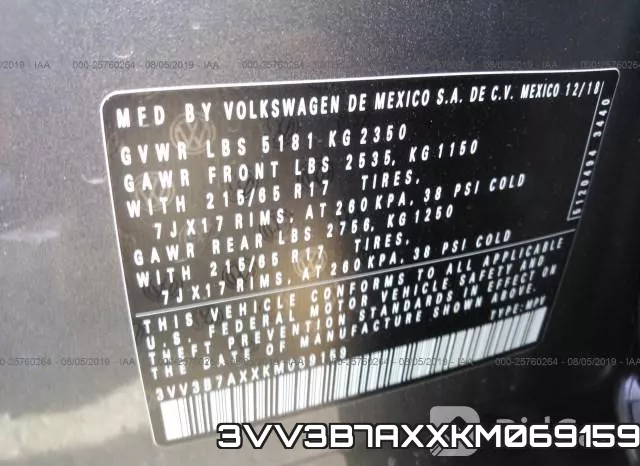 3VV3B7AXXKM069159