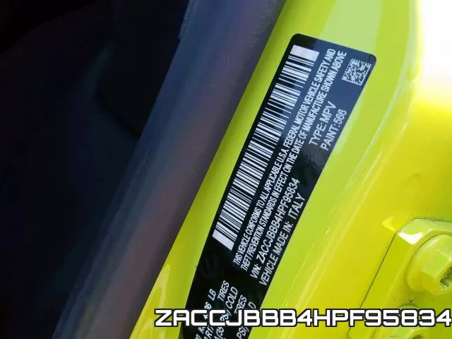 ZACCJBBB4HPF95834