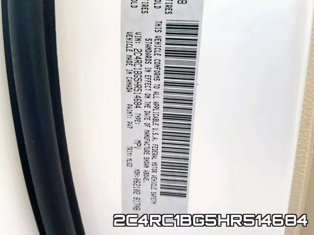 2C4RC1BG5HR514684