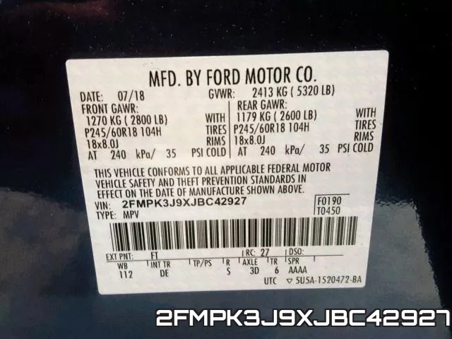 2FMPK3J9XJBC42927