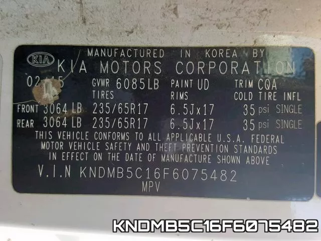 KNDMB5C16F6075482