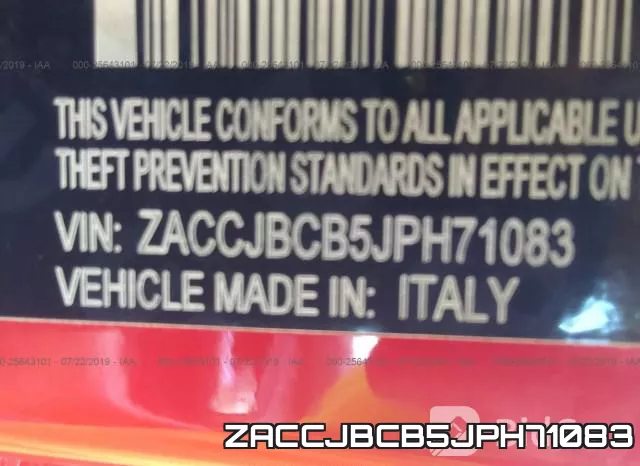 ZACCJBCB5JPH71083