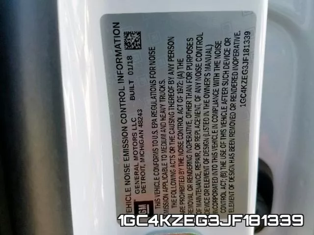 1GC4KZEG3JF181339