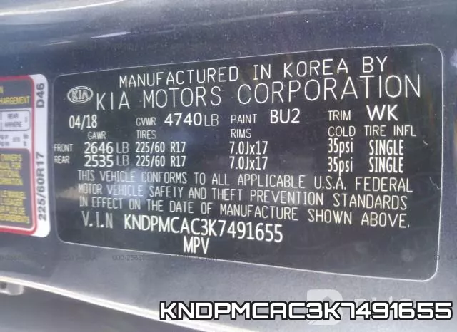 KNDPMCAC3K7491655
