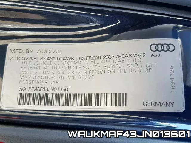 WAUKMAF43JN013601