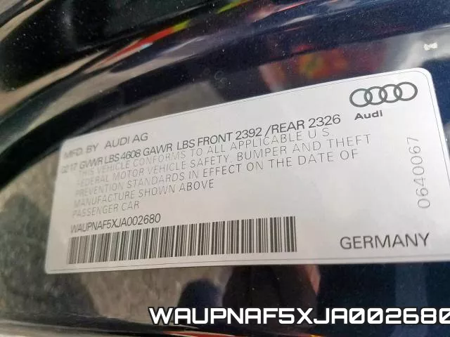 WAUPNAF5XJA002680