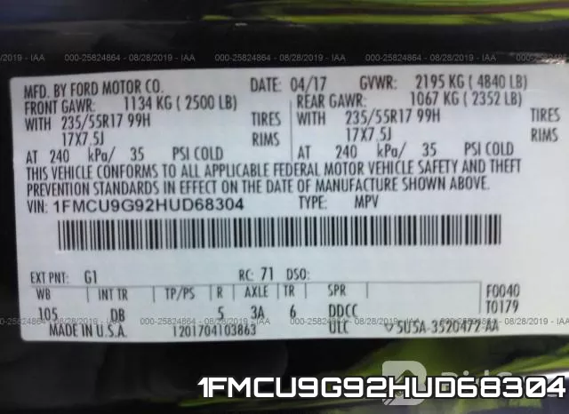 1FMCU9G92HUD68304