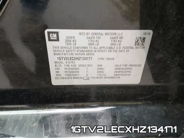 1GTV2LECXHZ134171