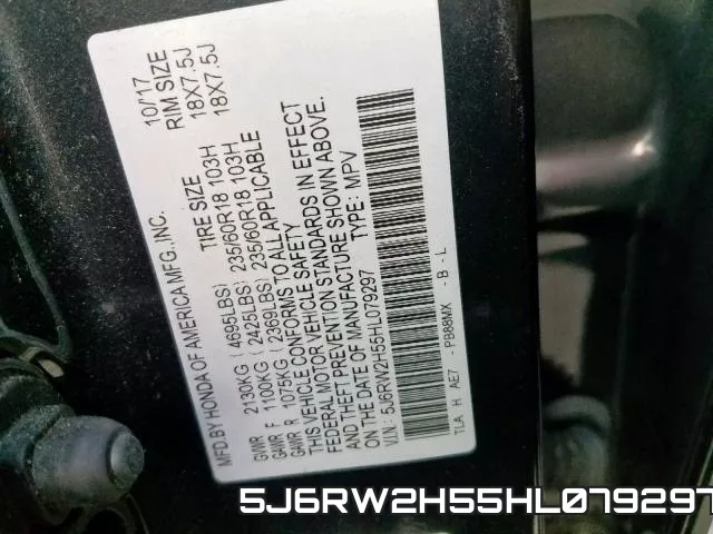 5J6RW2H55HL079297