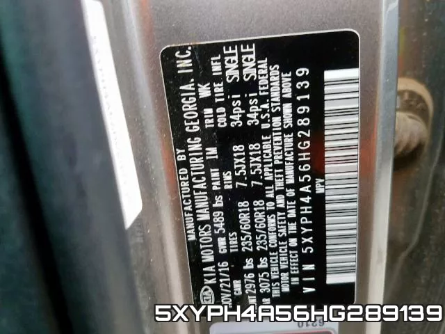 5XYPH4A56HG289139