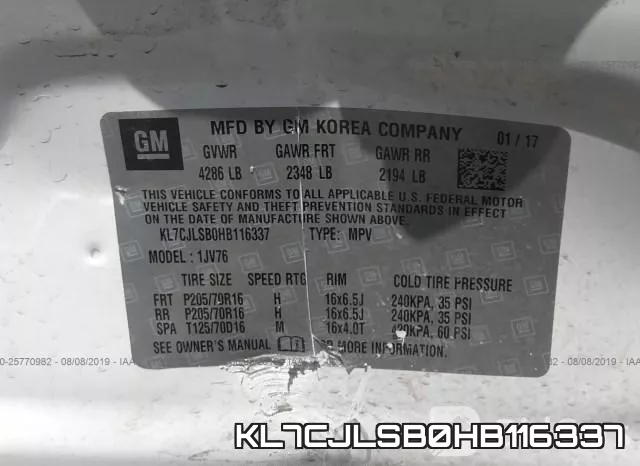 KL7CJLSB0HB116337