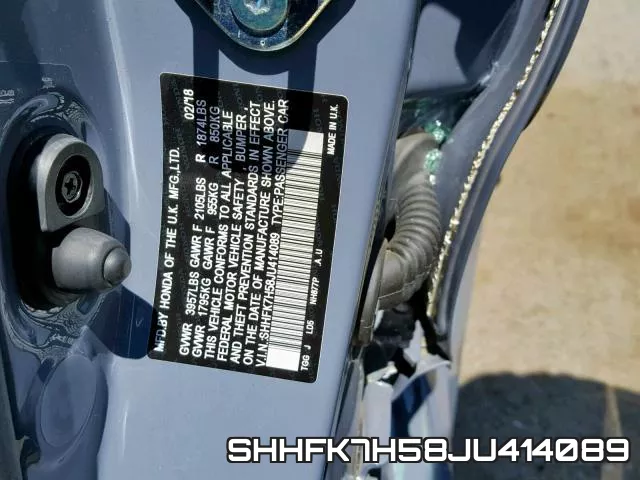 SHHFK7H58JU414089