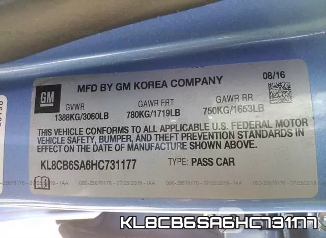 KL8CB6SA6HC731177