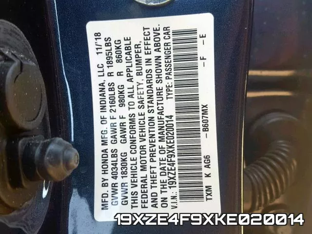 19XZE4F9XKE020014