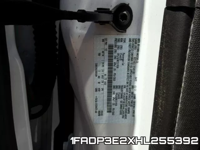 1FADP3E2XHL255392