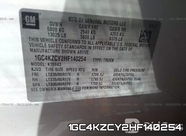 1GC4KZCY2HF140254
