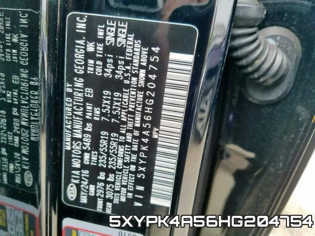 5XYPK4A56HG204754