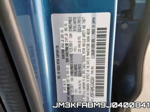 JM3KFABM9J0400841