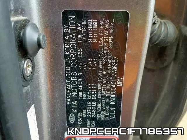 KNDPCCAC1F7786357