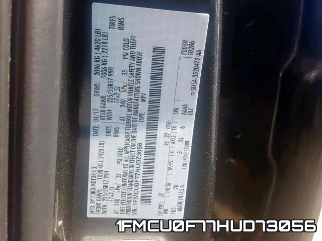 1FMCU0F77HUD73056