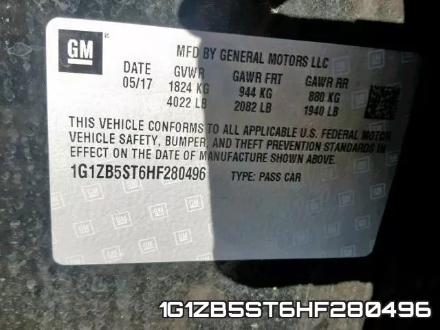 1G1ZB5ST6HF280496