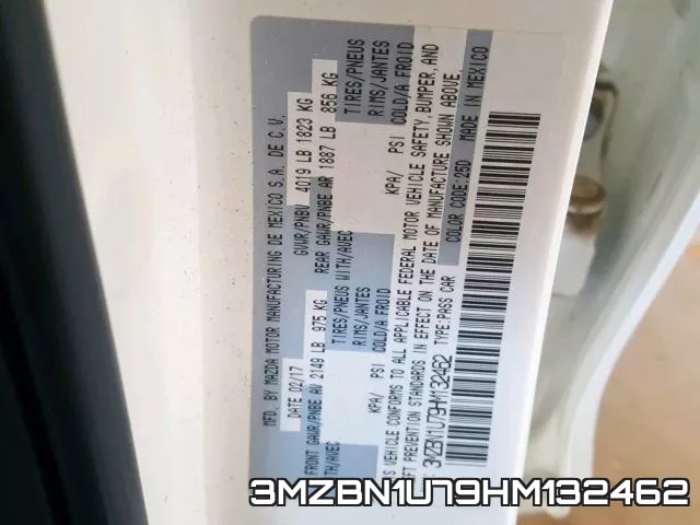 3MZBN1U79HM132462