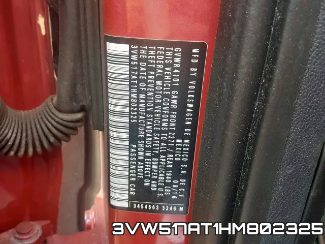 3VW517AT1HM802325
