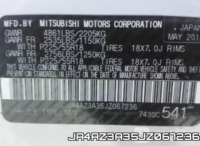 JA4AZ3A35JZ067236