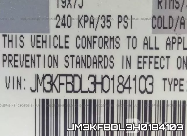 JM3KFBDL3H0184103