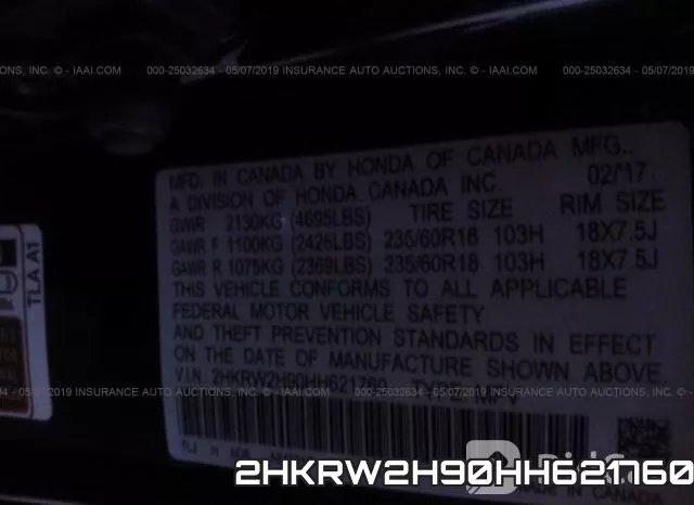 2HKRW2H90HH621760