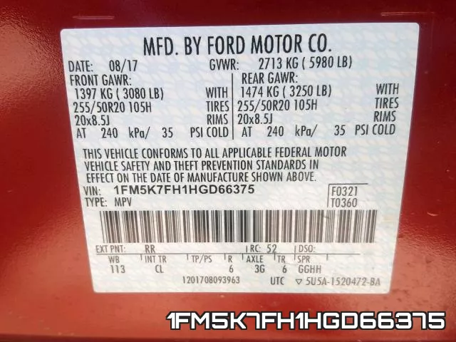 1FM5K7FH1HGD66375