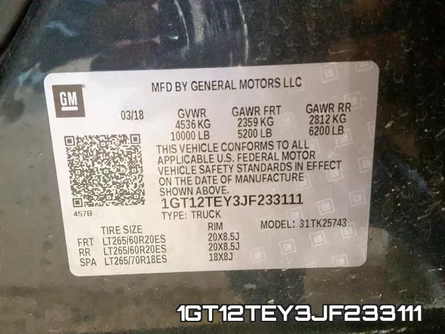 1GT12TEY3JF233111