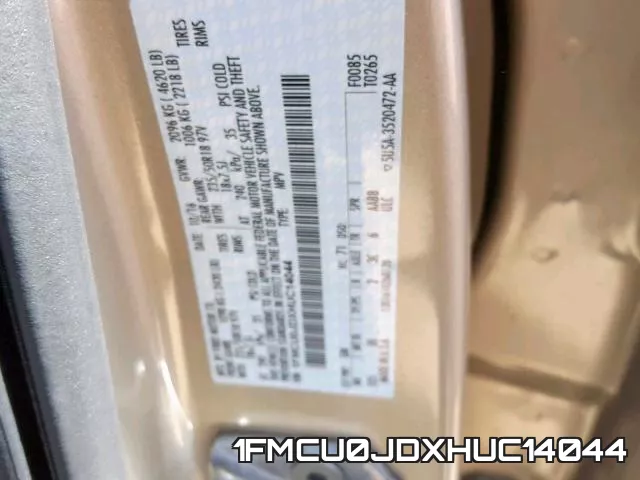 1FMCU0JDXHUC14044