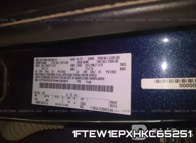 1FTEW1EPXHKC65251