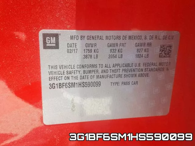 3G1BF6SM1HS590099