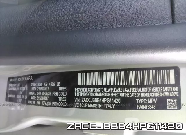 ZACCJBBB4HPG11420