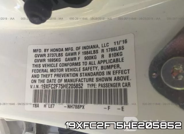 19XFC2F75HE205852