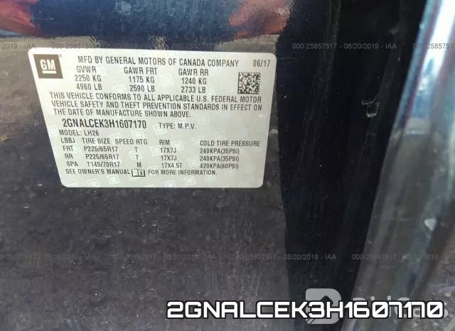 2GNALCEK3H1607170