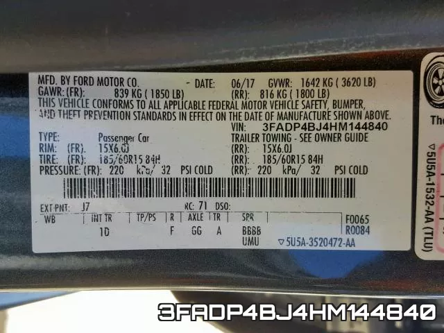 3FADP4BJ4HM144840