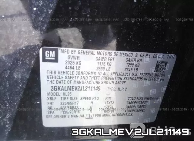 3GKALMEV2JL211149