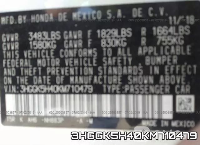 3HGGK5H40KM710479