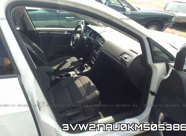 3VW217AU0KM505386