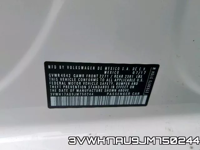 3VWH17AU9JM750244