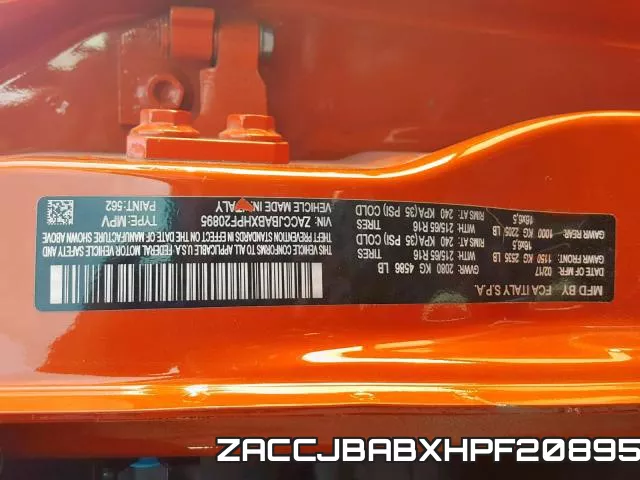 ZACCJBABXHPF20895
